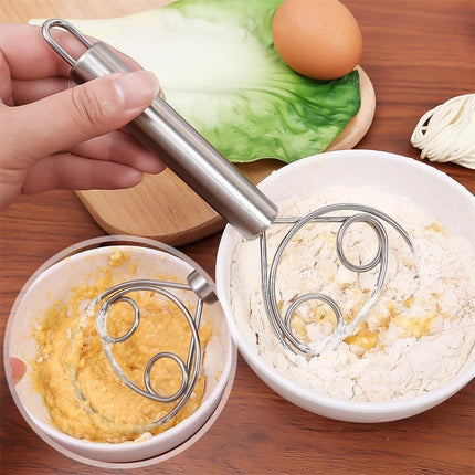 ABTER Atta Kneader Dough Maker with Stainless Steel Food Processor Roti Atta Blender Beater Manual Flour Mixer for Egg, Bread, Cake, Pastry, Pizza Dough 
