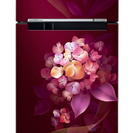 Samsung 236L 2 Star Inverter Frost-Free Convertible 3 In 1 Double Door Refrigerator Appliance (RT28C3732HT/HL,Hydrangea Plum) 