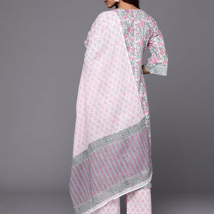 Libas Women's Cotton Kurta Sets (34800_Pink 