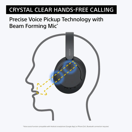 Sony WH-CH720N Noise Cancellation Wireless Bluetooth Over Ear Headphones with Mic, Up to 50Hrs Battery- Black 