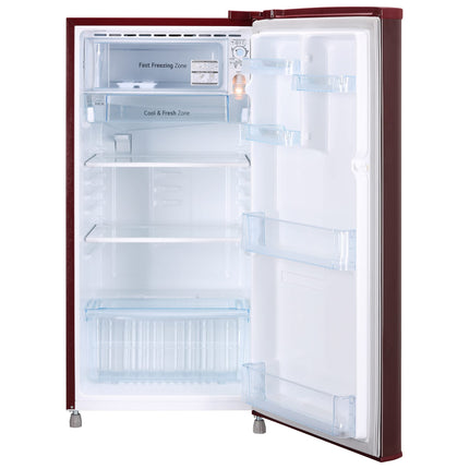 LG 185 L 4 Star Direct-Cool Inverter Single Door Refrigerator (GL-B199OSEY, Scarlet Euphoria, Smart Connect) 