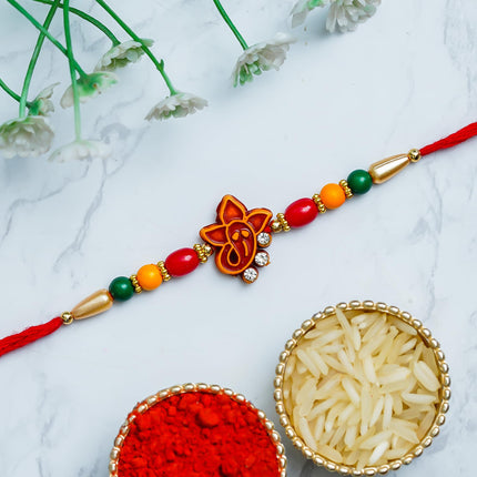 TONKWALAS Multicolor Combo of 10 Dora Rakhi Set for Men with Roli Chawal Rakhi for Brother 
