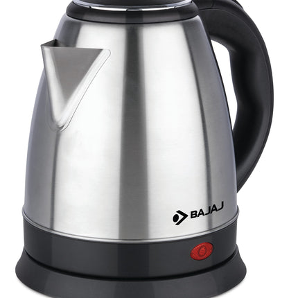 Bajaj KTX 1.5 Litre DLX Electric Kettle |1350W Kettle with Stainless Steel Body | Cordless Operation | Auto Shut-off Mechanism | 2-Yr Warranty | Black 