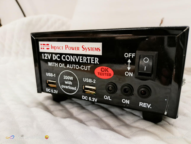 200Watt Converter, 200W Mini Inverter for Home, Car, Laptop, D2H Box, Mobile Charger(12V DC to 220V AC Solar Converter),220v Ac Converter Mini Inverter 