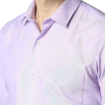 Peter England Men's Slim Fit Shirt (PESFWSLPJ26578_Size(40) Lilac 
