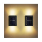 HAMITOR Solar Wall Lights Small Fence Lights Solar Powered Up Down LED Porch Light Luces Solares para Exteriores Garden Lights Outdoor Solar Landscape Lights Water (Pack of 1) 