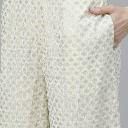 Libas Women's Cotton Kurta Sets (13040O_Yellow 