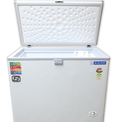 Blue Star CF4-230NEYW Single Door Deep Freezer (215 Liter, White, 4-star) 
