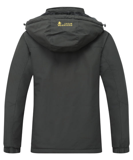 Moerdeng Womens Waterproof Ski Jacket Warm Winter Snow Coat Hooded Raincoat