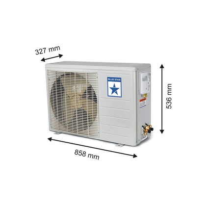 Blue Star 1 Ton 5 Star Convertible 5 in 1 Cooling Inverter Split AC (Copper, Multi Sensors, Dust Filters, Smart Ready, Blue Fins, Self Diagnosis, IC512YNU,White) 
