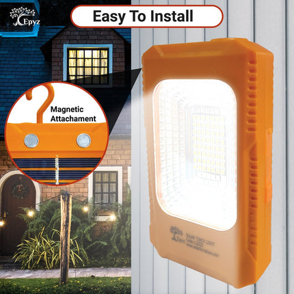 Epyz Solar Light Outdoor Rechargeable LED Torch Lights for Home Outdoor Indoor with AC/DC Torch Light with All in one Features Along [ Pack of 1, 56LED White Light ] 