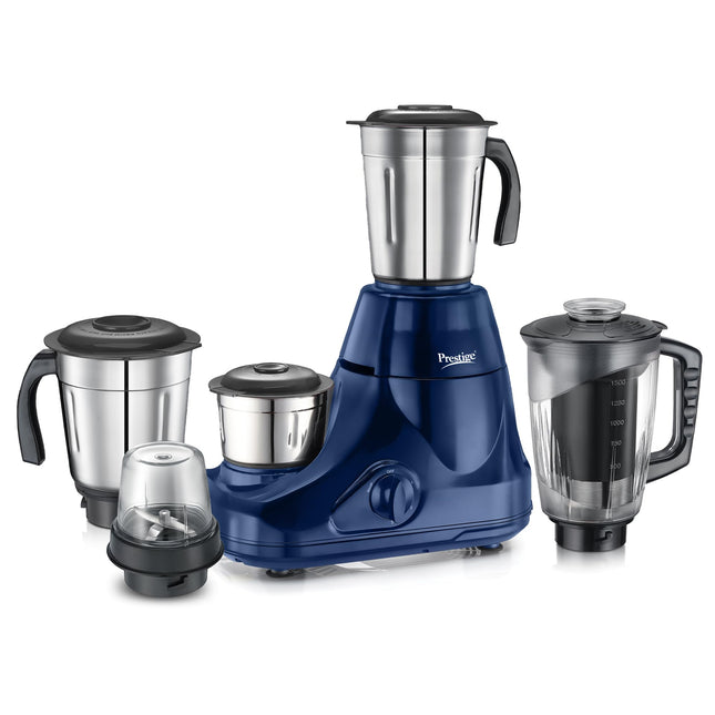 Prestige 750W Astra Mixer Grinder with 5 Jars – 1500ml Wet, 1000ml Dry, 1500ml Juicer, 300ml Chutney & Mix-O-Keep | Space-Saving Stacking Design | 2-Year Warranty 