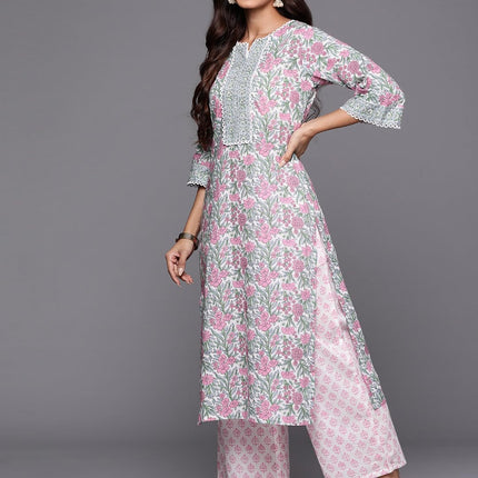 Libas Women's Cotton Kurta Sets (34800_Pink 