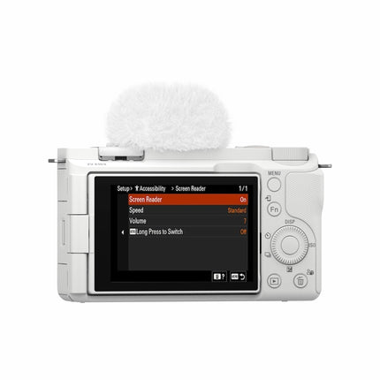 Sony Alpha ZV-E10M2K 26 MP Interchangeable Lens Mirrorless Vlog Camera for Creators (16-50mm Power Zoom Lens) | APS-C Sensor | 4K 60p with 10bit 4:2:2 Recording - (White) 