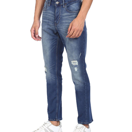 U.S. POLO ASSN. Men's Slim Mid Rise Jeans (UDJENO0370_Blue_32) 