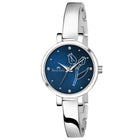 SWISSTONE Analog Stainless Steel Silver Plated Women's Watch (Blue Dial Silver Colored Strap). 