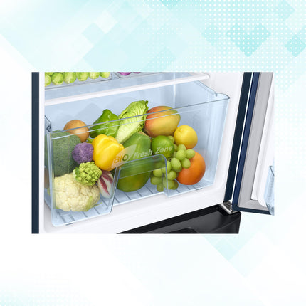 Samsung 183 L, 4 Star, Digital Inverter, Direct-Cool Single Door Refrigerator (RR20C1824HV/HL, Himalaya poppy Blue, Base Stand Drawer) 