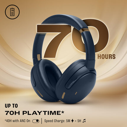 JBL Tour One M3 Award Winning Wireless Over Ear Headphones with ANC 2.0, Hi-Res LDAC Audio,Spatial 360 Sound, 8 Mics - Perfect Calls with Crystal AI,70Hrs Playback, Blue 