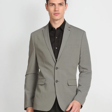 Arrow Men's Tailored Regular Fit Seersucker Blazer (ARAFBZ5067_Sage Green 