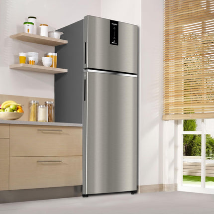 Whirlpool 327 L 3 Star Convertible Frost Free Double Door Refrigerator (IF INV 375 ILLUSIA STEEL(3S) CONV-TL 2024 Model) 