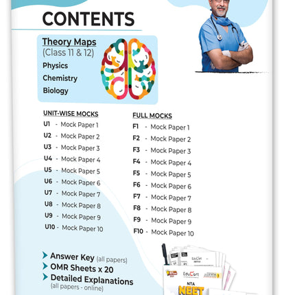 Educart Abhyaas New Pattern 20 NEET UG Mock Papers 2025 - Full Syllabus & Unitwise | With Theory Maps Book | As per 25th January 2025 NTA Circular 