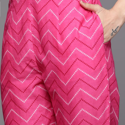 Libas Women's Cotton Kurta Sets (33127O_Magenta 
