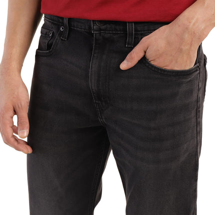 Levi's Men's Mid Rise 512 Slim Tapered Fit Mid-Rise Light Fade Stretchable Jeans Black, 30 