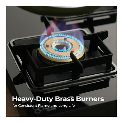 Lifelong 4 Gas Burner Tops - 4 Burners Hob Top Gas Stove with Automatic Ignition - Toughened Glass Top Gas Stoves for Home & Kitchen - Automatic Gas Stove for Modular Kitchen (LLHT008) 