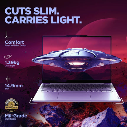 Lenovo Yoga Slim 7 (Refurbished) 14" WUXGA OLED Laptop, Intel Core Ultra 7 155H, 32GB RAM, 1TB SSD, Windows 11, Office 21, 3 Month Game Pass, Luna Grey, 1.39Kg 