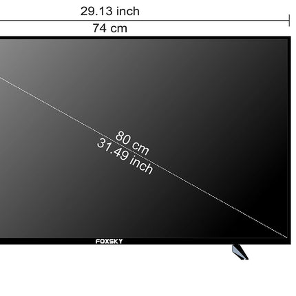 Foxsky 80 cm (32 inches) HD Ready Smart LED TV 32FSELS-PRO (Black) 