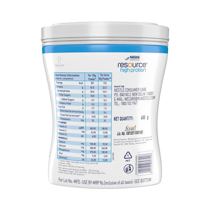 Nestle Health Science, Resource High Protein - 400 g 