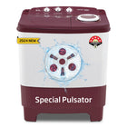 Voltas beko, A Tata Product 6 kg 5 Star Semi-Automatic Top Load Washing Machine With Air Dry (2024 Model, WTT60UNX/OK3R0R0W01, Burgundy, Special Pulsator Technology) 