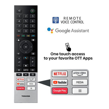 TOSHIBA 139 cm (55 inches) M550NP Series 4K Ultra HD Smart QLED Google TV 55M550NP 