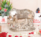 Kamdhenu Cow,Calf with Bal Gopal Krishna Metal Statue for Good Luck,Feng Shui As Table Top Figurine,Vastu,Religious Gau MATA Idol Home,Office&Table Decorative,Animal 