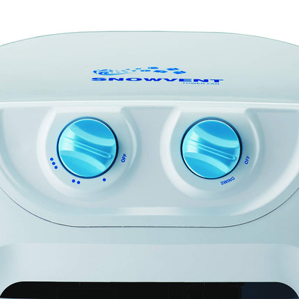 Bajaj Snowvent Tower Fan For Home| Lightweight Portable Tower AC| Tough Blower With 3 Speed Control| Cooler for home| High Air Throw with Swing Control|1- Year Warranty By Bajaj|Blue-Turquoise|1200 mm 