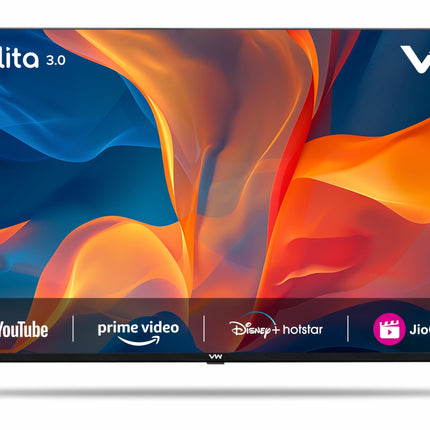 VW 101 cm (40 inches) Linux Frameless Series Full HD Smart LED TV VW40C3 (Black) | with 18 Months Warranty 