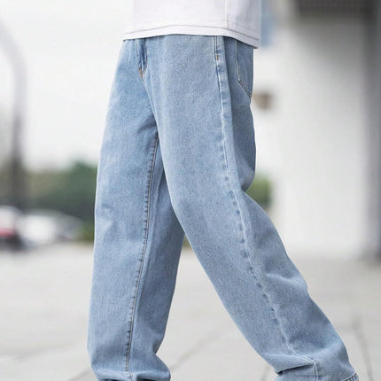 KOTTY Men's Solid Regular Fit Mid Distressed Fashionable Trendy Denim Jeans(Blue,30) 