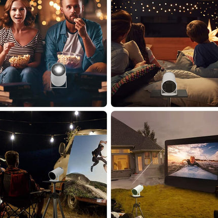 Smart Projector for Home 4K Support, Native 720p HD Resolution, 2500 Lumen, Rotabable Design, Speaker, Android 11 with Built-in Apps (Netflix, Prime, YouTube) WiFi, 100''Max Display 