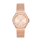 Michael Kors Stainless Steel Lennox Analog Rose Gold Dial Women Watch-Mk7336, Rose Gold Band 