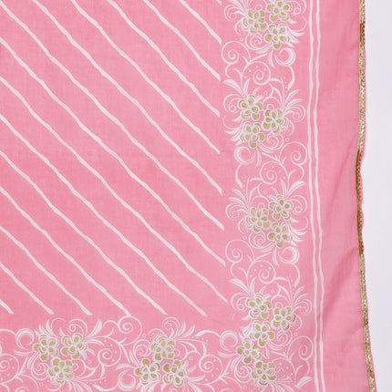 Libas Women's Pure Cotton Kurta Sets (34251_Pink 