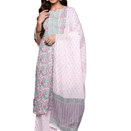 Libas Women's Cotton Kurta Sets (34800_Pink 