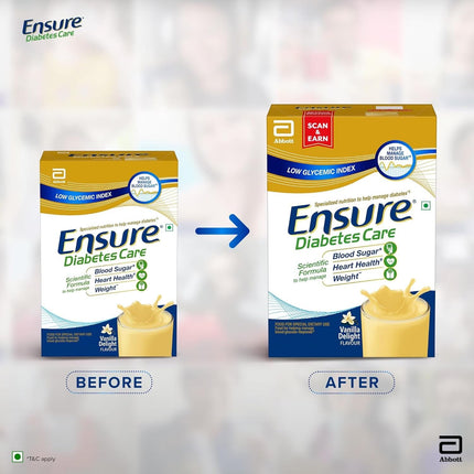 Ensure Diabetes Care- Nutrition to Help Control Blood Sugar Levels- 200gms (Vanilla Flavour) 