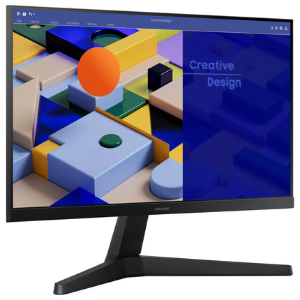Samsung 22-inch (54.6cm) FHD Flat 1,920 x 1,080 Monitor, IPS, 75 Hz, Bezel Less Design, AMD FreeSync, Flicker Free, HDMI, D-sub, (LS22C310EAWXXL, Black) 