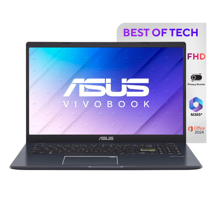ASUS Vivobook Go 15, 15.6" FHD (1920 x 1080),Intel Celeron N4500 Processor,(8GB RAM/512GB SSD/Windows 11/MS Office 365 Basic (1Year)*/Office Home 2024/Star Black/1.4 Kg), E510KA-EJ9011WS 
