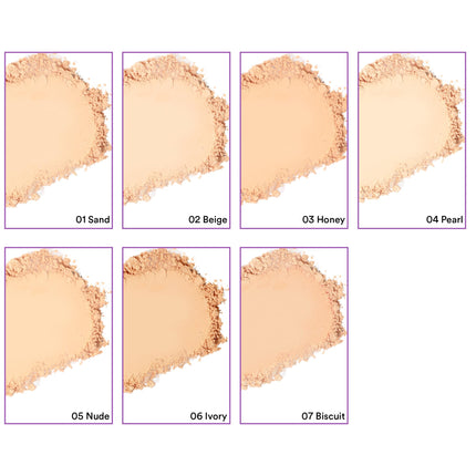 SUGAR POP Longwear Matte Compact | For Fair To Medium Skin Tone | Packed with Castor Oil & Vitamin E | UV Protection, Pore Minimizing | Medium Coverage | 9gm - 02 Beige 
