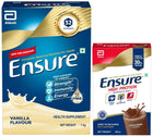 Ensure Complete Balanced Nutrition Drink For Adults- Vanilla 1Kg & Ensure High Protein Drink for Physically Active Adults- Chocolate 400g 