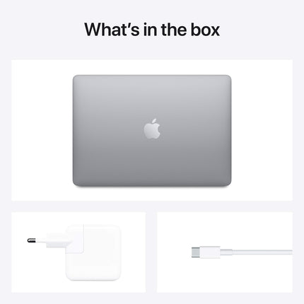 Apple MacBook Air Laptop: Apple M1 chip, 13.3-inch/33.74 cm Retina Display, 8GB RAM, 256GB SSD Storage, Backlit Keyboard, FaceTime HD Camera, Touch ID. Works with iPhone/iPad; Space Grey 