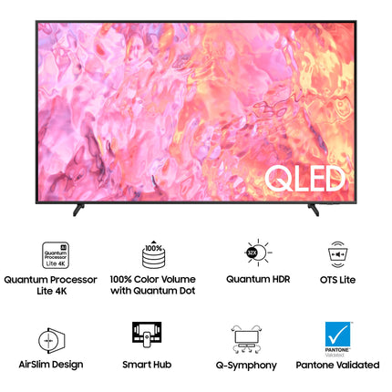 Samsung 138 cm (55 inches) 4K Ultra HD Smart QLED TV QA55QE1CAKLXL (Titan Gray) 