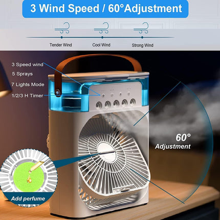 ANANTFEX Mini cooler for room cooling mini cooler ac portable air conditioners for Home Office Artic Cooler 3 In 1 Conditioner Humidifier Purifier 
