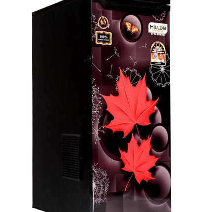 MILLON ATTA CHAKKI Metal Fully Automatic Domestic Flour Mill Machine, Atta Chakki, Aata Maker Flourmill RED Leaf 